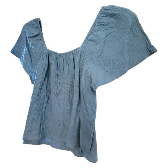 Teal Top 100% Cotton Sleep Shirt Lounge Summer Woman's 2XL JH1731 - Picture 2 of 7